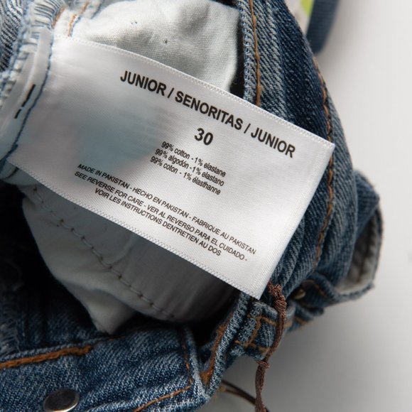 Ella Moss Jeans Straight High Waisted Cropped Vintage Inspired Denim Blue 30 New - Picture 5 of 10